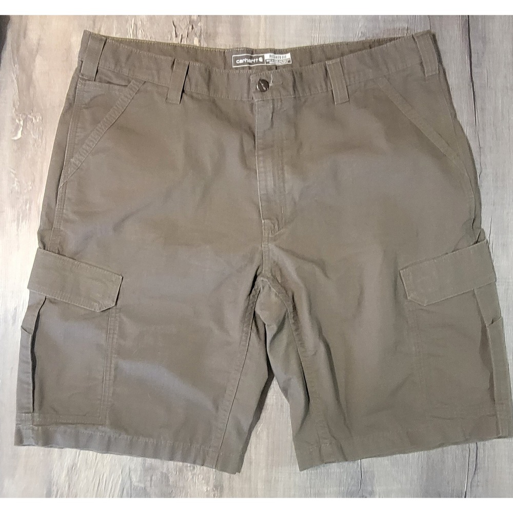Carhartt Force Relaxed Fit Ripstop Cargo Work Shorts Brown BS3543-M Mens 40